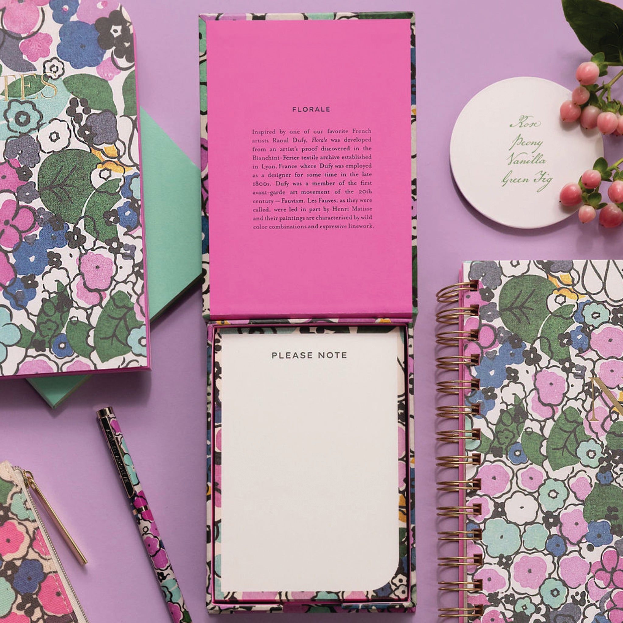 Florale Notecube