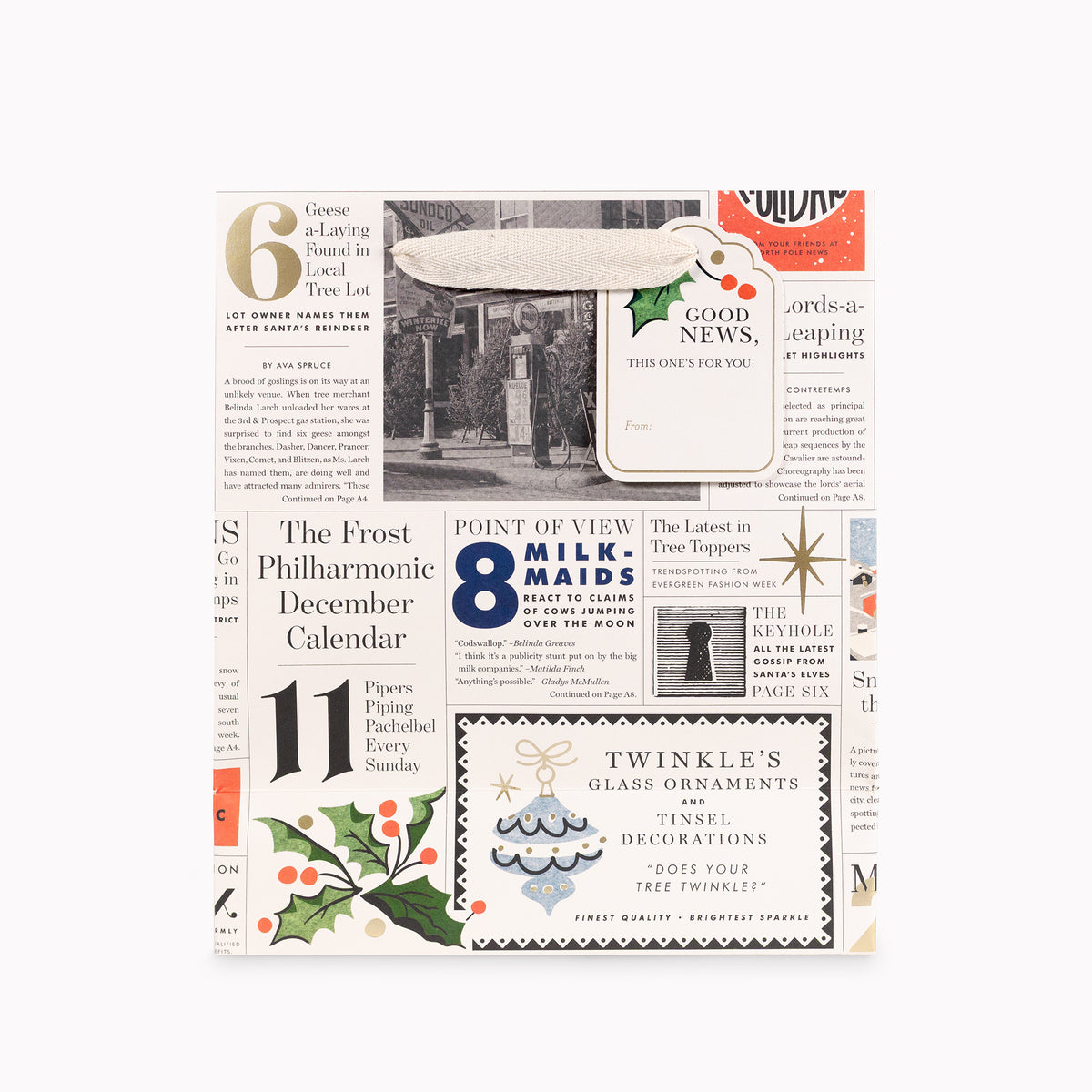 Medium Christmas Chronicle Gift bag
