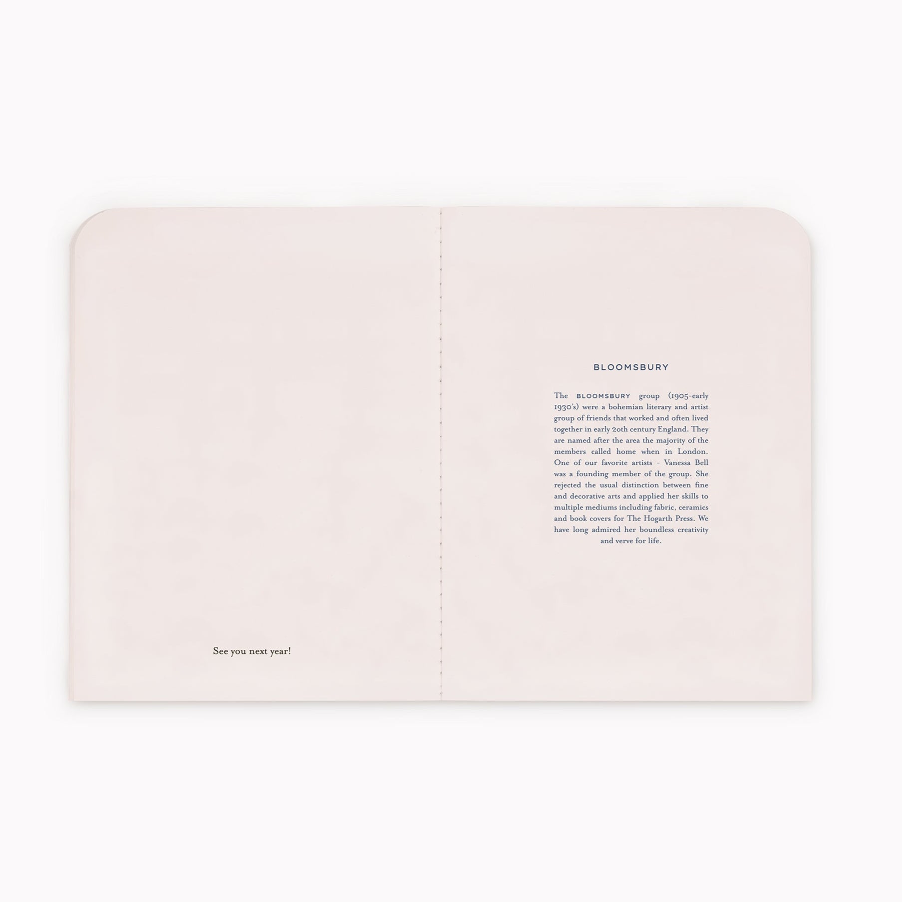 Bloomsbury 2026 Monthly Agenda