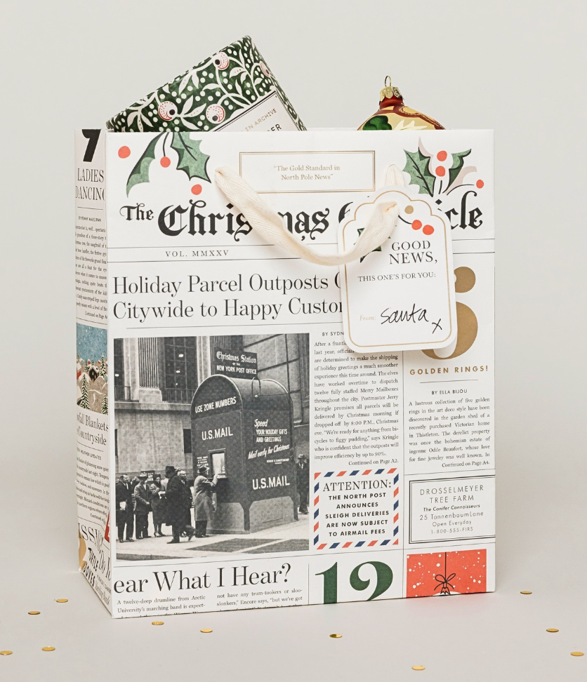 Medium Christmas Chronicle Gift bag