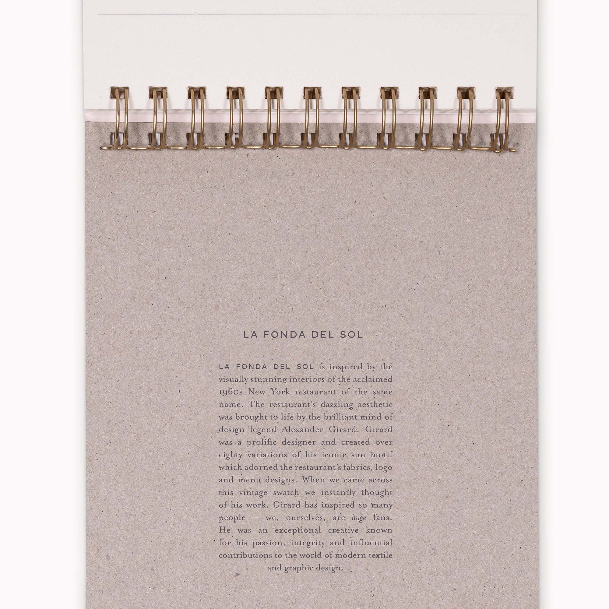 La Fonda Del Sol Top Spiral Notebook