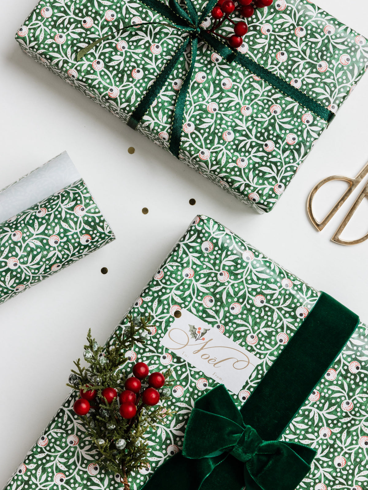 Juniper continuous wrapping paper roll