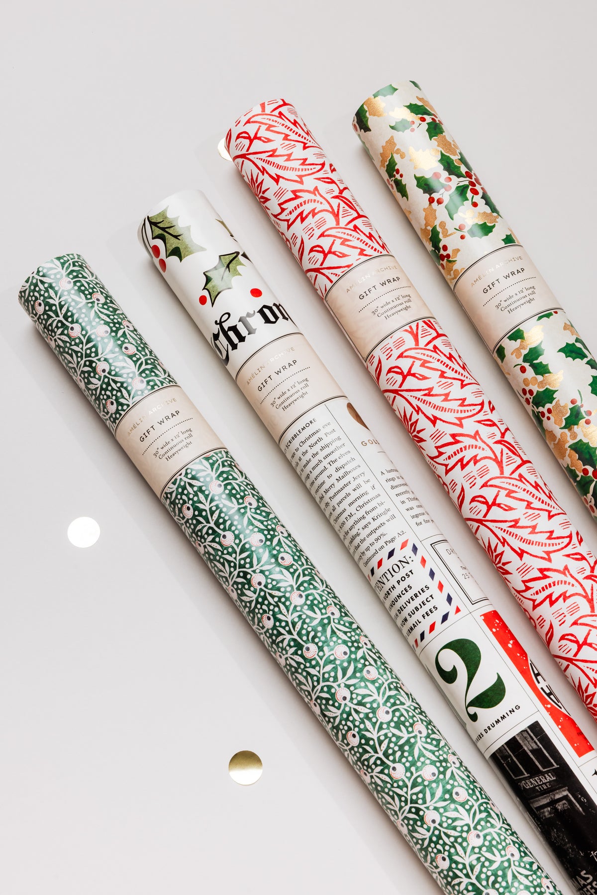 Juniper continuous wrapping paper roll