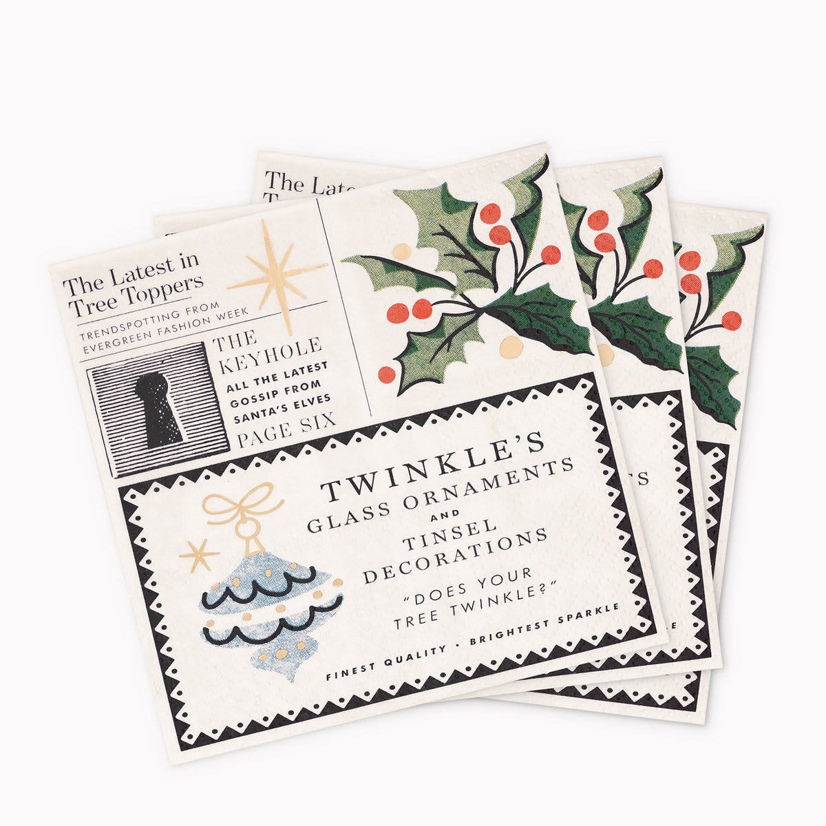 Christmas Chronicle Cocktail napkins