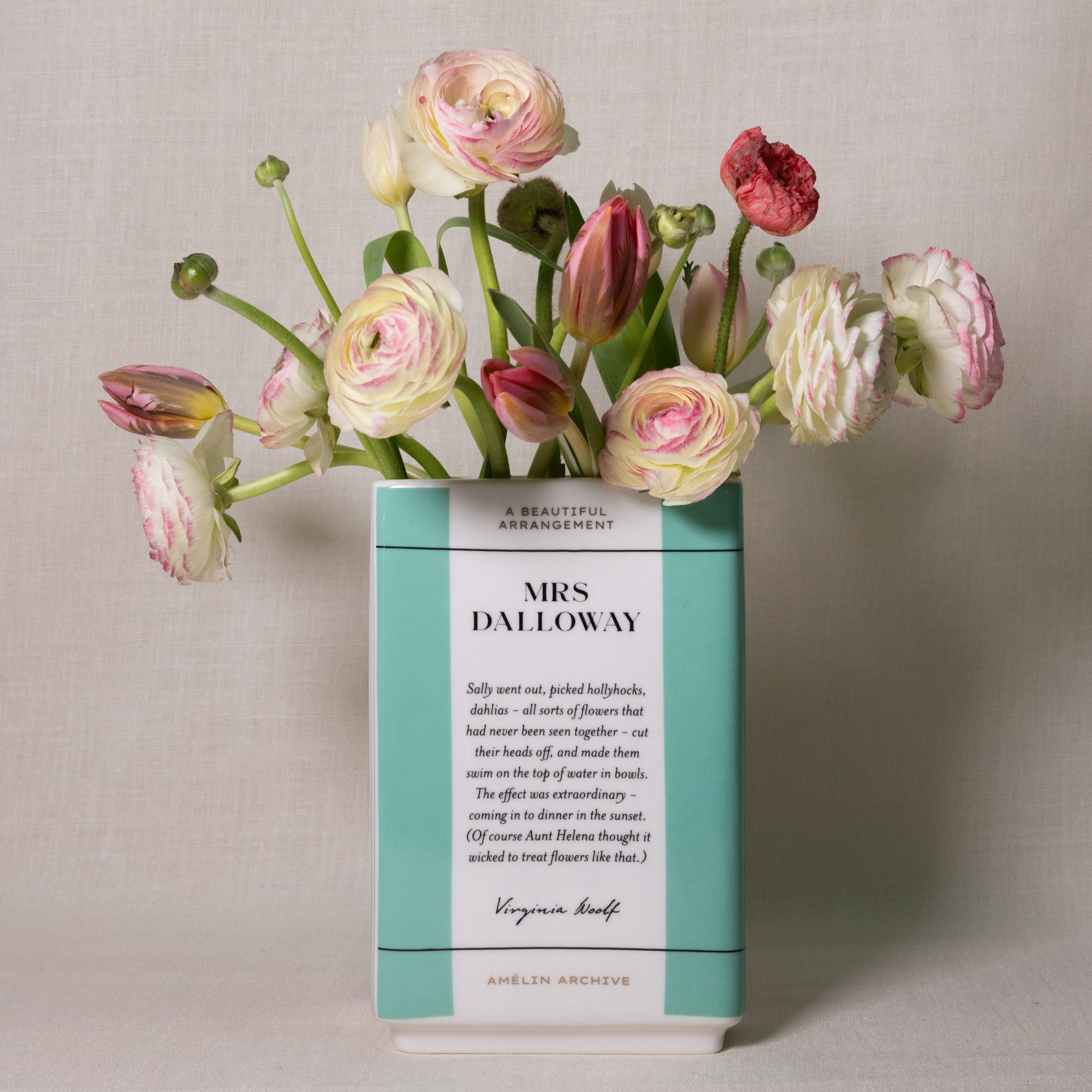 Mrs Dalloway Ceramic Book Vase