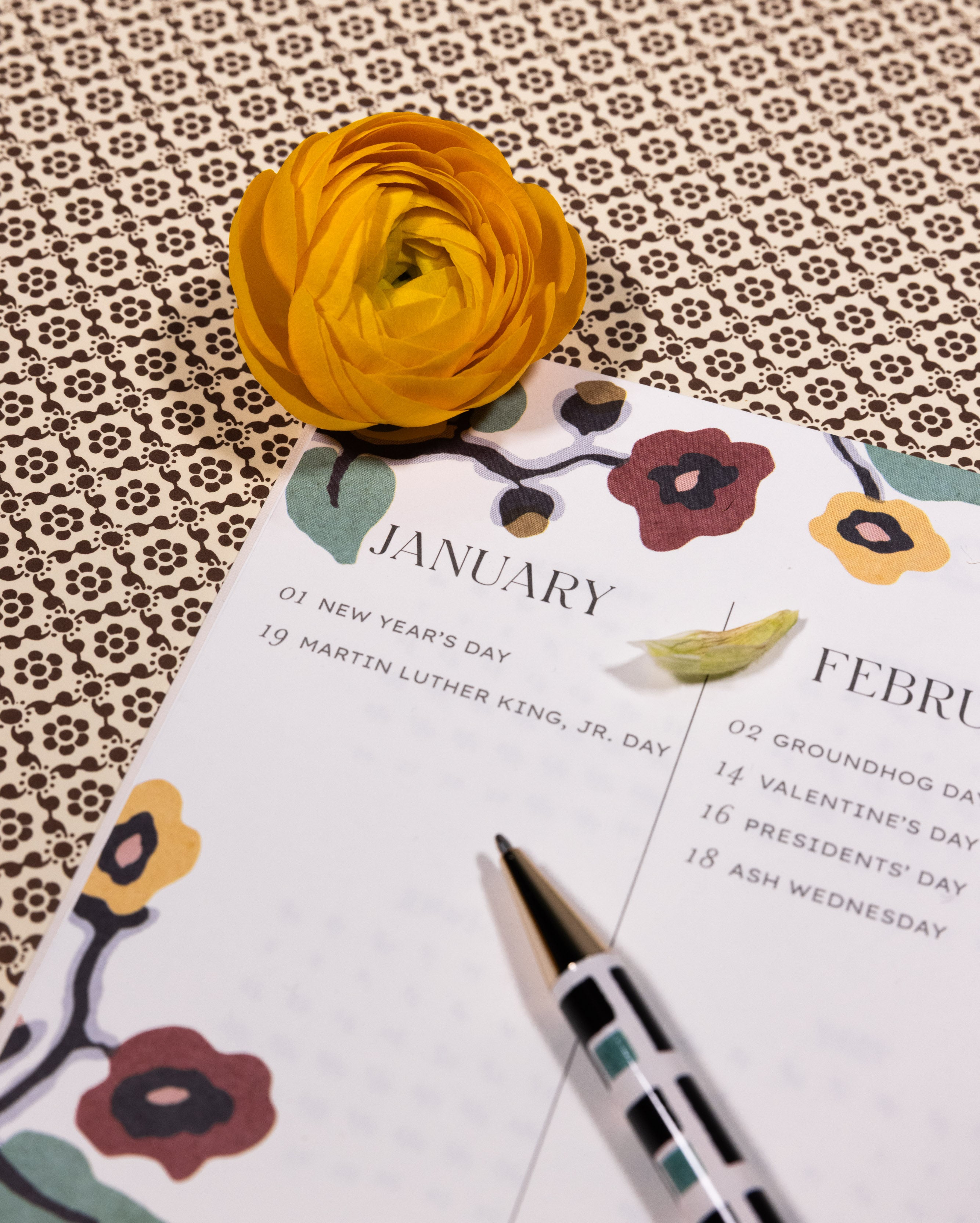 Bloomsbury 2026 Monthly Agenda