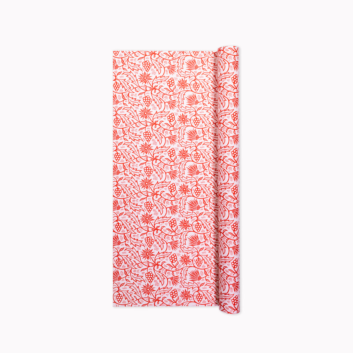 Poinsettia continuous wrapping paper roll